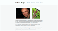 Desktop Screenshot of gideonhaigh.com